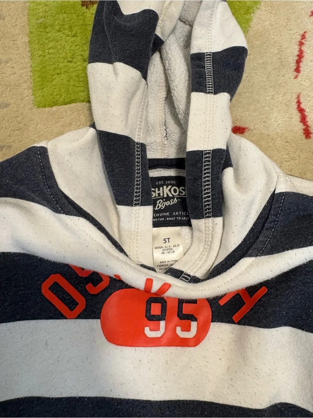 OshKosh Bgosh striped hooded